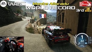 WORLD RECORD 3rd  EA SPORTS WRC  Monte Alloradu Rally Mediterraneo Hyundai i20  PXN V10 Gameplay [upl. by Iba10]