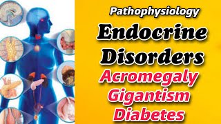 The pathophysiology of ENDOCRINE SYSTEM  Acromagaly amp Giganstism Diabetes type I amp type II  Tutor [upl. by Toy]