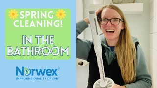 🌸 Spring Cleaning the Bathroom with Norwex [upl. by Kehr751]