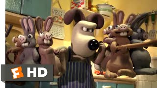 Wallace amp Gromit The Curse of the WereRabbit 2005  Bunny Breakfast Scene 110  Movieclips [upl. by Fatma]