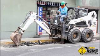 Alquiler de minicargador con brazo excavador  Aló Maquinarias [upl. by Stoddard]