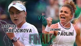 Barbora Krejcikova vs Jasmine Paolini  All About Wimbledon 2024 FINALE [upl. by Zamora]