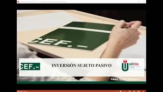 Inversión sujeto pasivo [upl. by Claiborn]