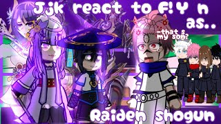 Jjk react to fyn as raiden shogunei as sukunas wifepart 4 her son scaramouchereact to raiden [upl. by Leikeze598]