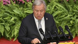 FOCAC 2024  Guterres plaide pour la restructuration de la dette africaine [upl. by Gert540]