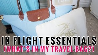 In Flight Essentials  Whats in my Longchamp Travel Bag  Charmaine Dulak [upl. by Carolee]