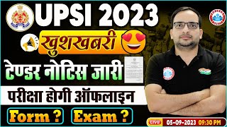 UP SI New Vacancy 2023 Tender Out  UP Police SI Online Form Eligibility UPSI Info By Ankit Sir [upl. by Phedra]