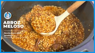 Arroz MELOSO con carrilleras paso a paso [upl. by Anahsar]