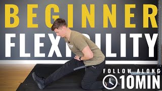 10 minute Stretching Routine I Beginner FOLLOW ALONG [upl. by Jolda780]