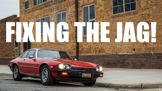 FIXING MY JAGUAR V8swapped jaguar driveshaft fix [upl. by Vowel]