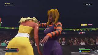 Chloe Carmichael Vs Angelica Pickles WWE 2K24 [upl. by Kcim]