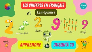 Apprendre les chiffres jusquà 10 et le noms des légumes en Français Niveau 1 avec Ali [upl. by Dickens]