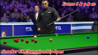 Snooker UK Championship Open Ronnie O’Sullivan VS Hossein Vafaei  Frame 8 amp 9 amp 10 [upl. by Jutta49]