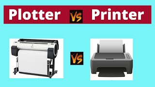 What is Difference Between Plotter and Printer [upl. by Rieger]