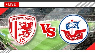 🔴Hansa Rostock II VS Greifswalder FC LIVE Match Score Streaming Full HD  German Regionalliga 2023 [upl. by Aggri]