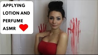 ASMR Applying Lotion and Perfume Soft Spoken Box Sounds Nail Tapping [upl. by Ysle]