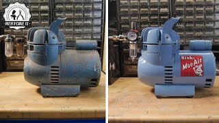 Old Airbrush Compressor Restoration [upl. by Aicilana]