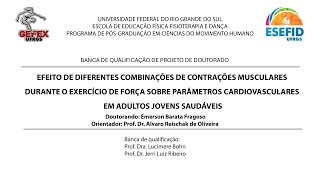 Qualificação de Doutorado  Émerson Barata Fragoso [upl. by Yemrej]