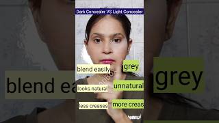 Testing Dark vs Light Concealer The Science of Color Theory shorts [upl. by Hum]