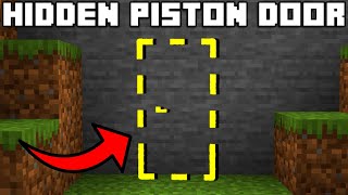 🦅 Minecraft Bedrock 119  EASY HIDDEN PISTON DOOR TUTORIAL [upl. by Aerdnael]