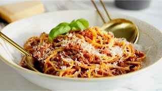 Traditional Spaghetti Bolognese Classic Italian Sauce [upl. by Marcel]