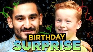 BRAYDON SURPRISES GUNDOGAN WITH CAKE [upl. by Nyrok]