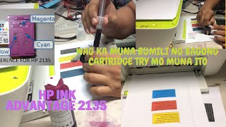 PAANO MAG RESET AT REFILL NG INK HP 2135 INK ADVANTAGE [upl. by Hilde852]