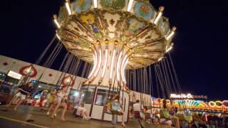 Gillians Wonderland Pier Swing Ride [upl. by Aiksas805]