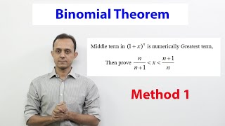 Numerically greatest term SE 2 Middle term is numerically greatest term in the exp of 1x2n [upl. by Onaicram]