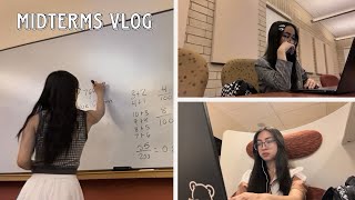 Uni STUDY Vlog📁 midterms productive study with me [upl. by Yacov645]