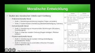 Psychologie  Entwicklung  Moralische Entwicklung [upl. by Yendic271]