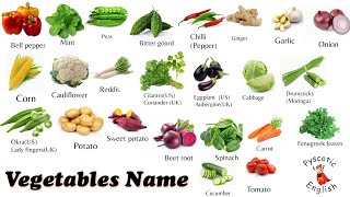 Vegetables Name  Learn English vocabulary for Vegetable [upl. by Emirej]