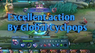 🔥Global Cyclops Dominating with 20 Kills – Unstoppable Gameplay🔥 mobilelegends [upl. by Jules983]