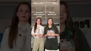 Millennials vs Gen Z 🤓 quickenglishlearning learnenglish [upl. by Abrams929]