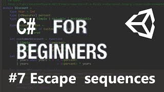 escape sequences in C  Hindi C Sharp Escape Sequence Tutorials in Hindi by Logical Programmer [upl. by Gagnon]