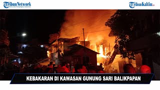 🔴Kebakaran Rumah Warga di Kawasan Gang Durian Gunung Sari Balikpapan [upl. by Ihel642]