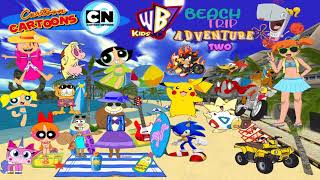 Hawaiian RollerCoaster Ride Warner Bros Kids Beach Trip Adventure Two Version [upl. by Norraa408]