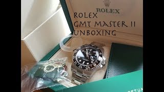 Rolex GMT Master II 116710LN UNBOXING [upl. by Hunger]