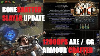 Boneshatter Slayer League Starter  New AxeBody Armour  Plans for Future Upgrades PoE 325 [upl. by Yelena375]