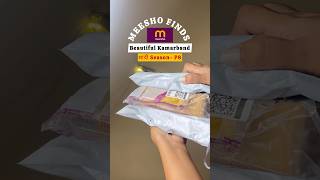 Meesho kamarband for wedding haul waistband  under Rs300 meeshofinds unboxing shorts [upl. by Seel]