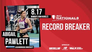 Abigail Pawlett Breaks 60m Hurdles BUCS Record [upl. by Sadnak115]