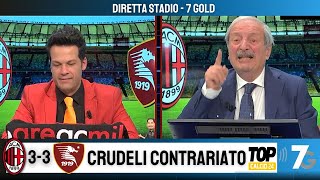 DIRETTA STADIO  MILAN SALERNITANA 33 CRUDELI CONTRARIATO PER I GOL SUBITI COMMOZIONE NEL FINALE [upl. by Yeniffit705]