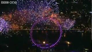 London Fireworks on New Years Day 2010  New Year Live  BBC One [upl. by Marilyn]