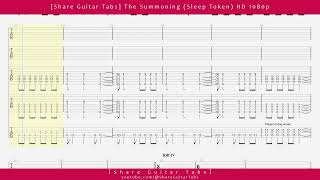 Share Guitar Tabs The Summoning Sleep Token HD 1080p [upl. by Buffy]