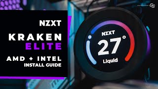 HOW TO Install NZXT Kraken Elite 240360 RGB on AMD AM4AM5 amp Intel LGA 115x 1200 1700 [upl. by Nellak]