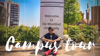 Campus Tour in United kingdom  Leicester  De Montfort University  Telugu Vlog [upl. by Mcmath]