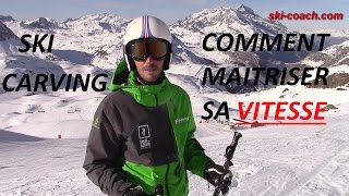 Comment faire un virage CARVING  coupé en SKI  maitriser la vitesse [upl. by Aanas824]