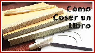 Cómo COSER un LIBRO a mano FÁCIL 👉 COSTURA PERFECTA para Encuadernación [upl. by Aianat]