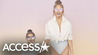 Chrissy Teigen And Luna Make Their Adorable MotherDaughter Modeling Debut [upl. by Yona675]