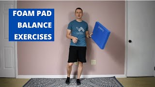 Foam Pad Balance Exercises  Knee Replacement [upl. by Udella]